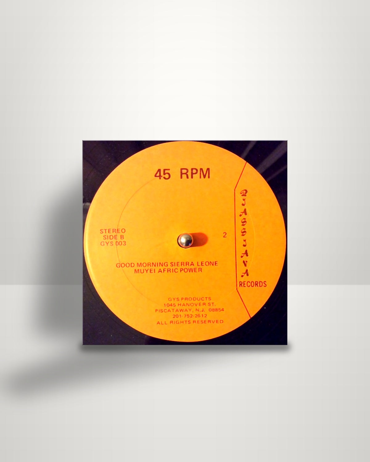 Muyei Power – Good Morning Sierra Leone - 12" - Pyassyava Records US