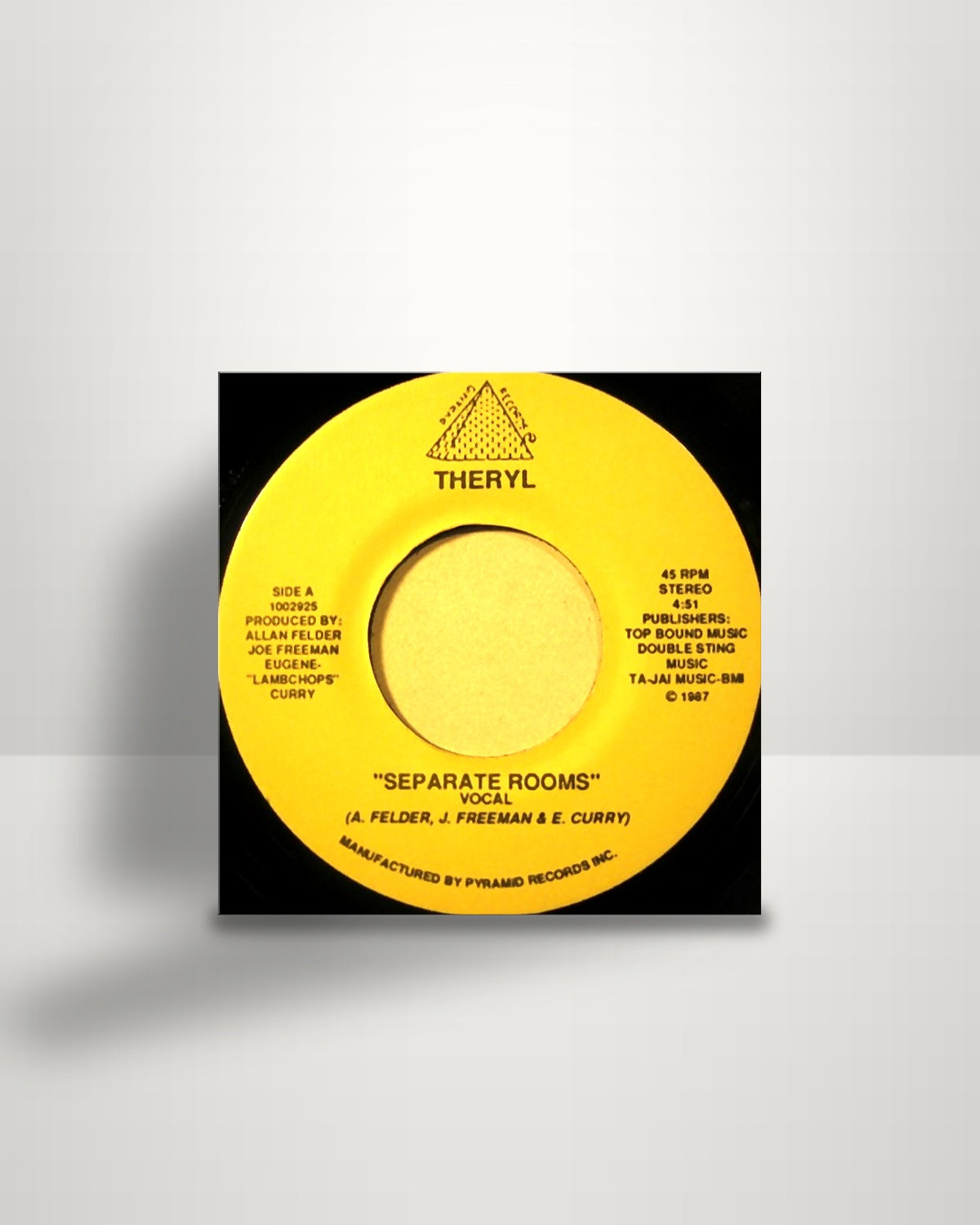 Theryl – Separate Rooms - 7" - Pyramid Records US 1987