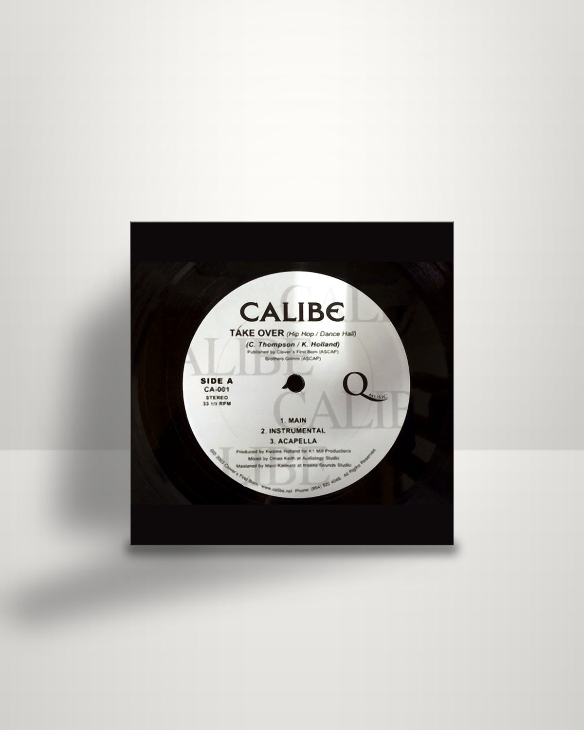 Calibe – Take Over - 12" - Q Music US 2003