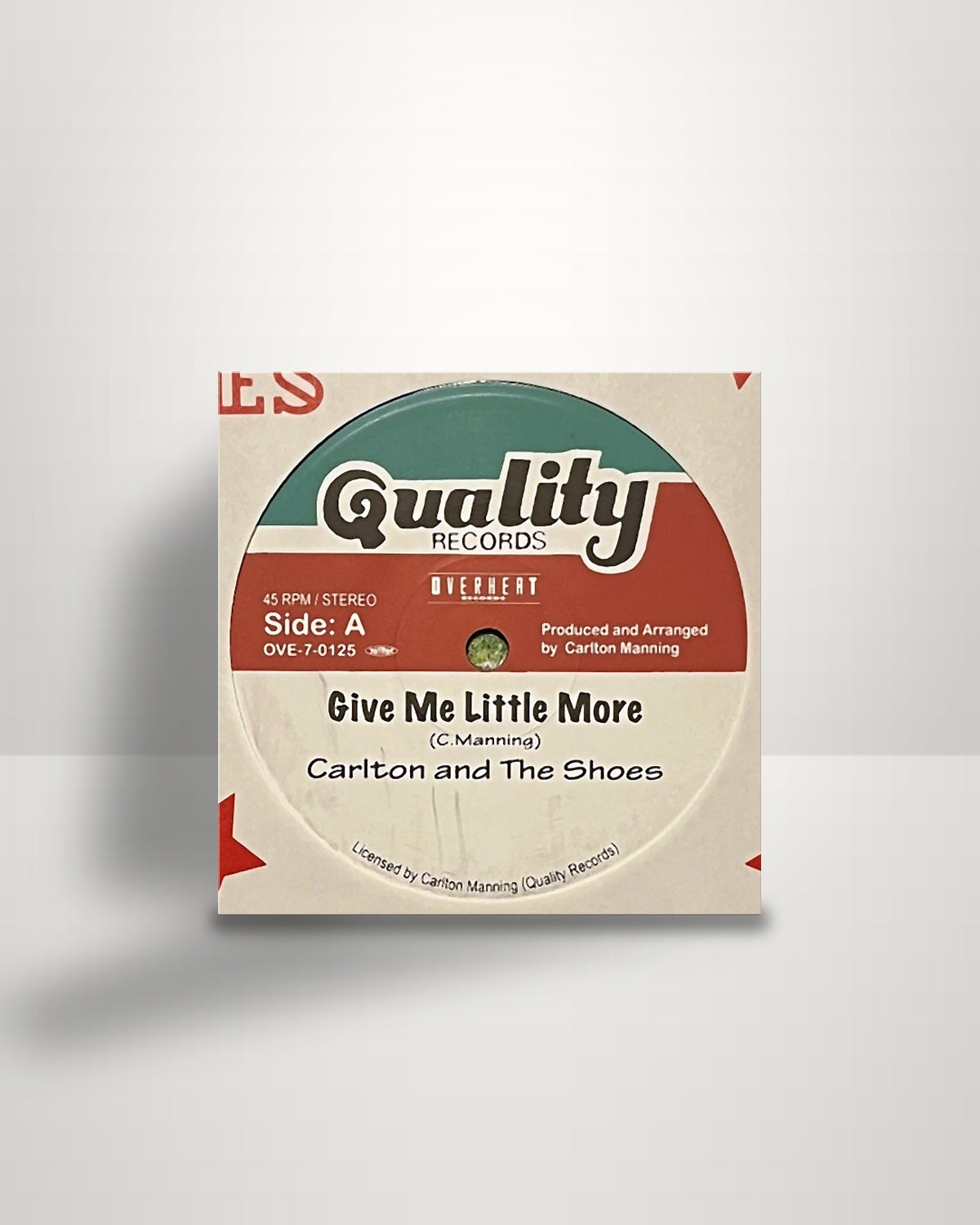 Carlton And The Shoes – Give Me Little More - 7" - Quality Records JP 2015