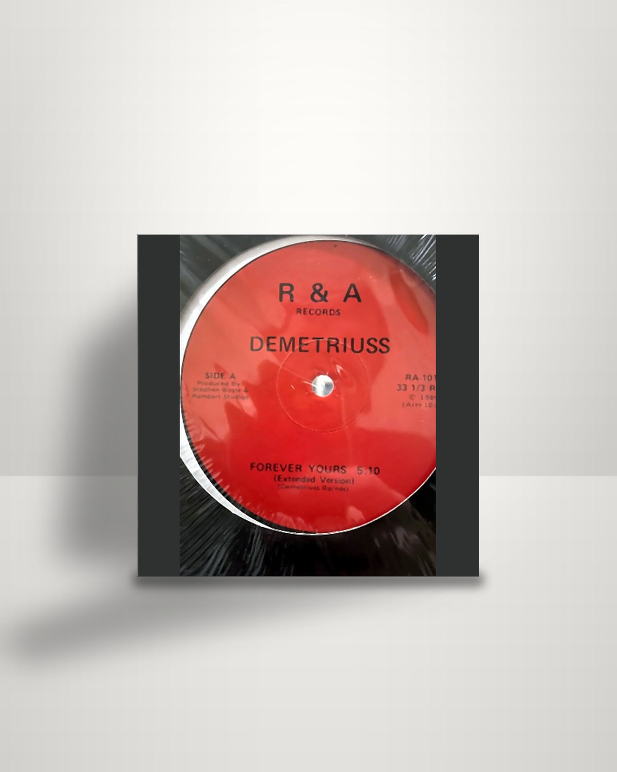 Demetrius Barnes – Forever Yours - 12" - R & A Records US 1989