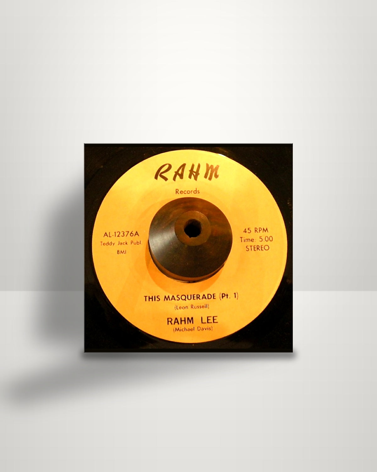 Rahmlee Michael Davis – This Masquerade - 7" - Rahm Records US 1972