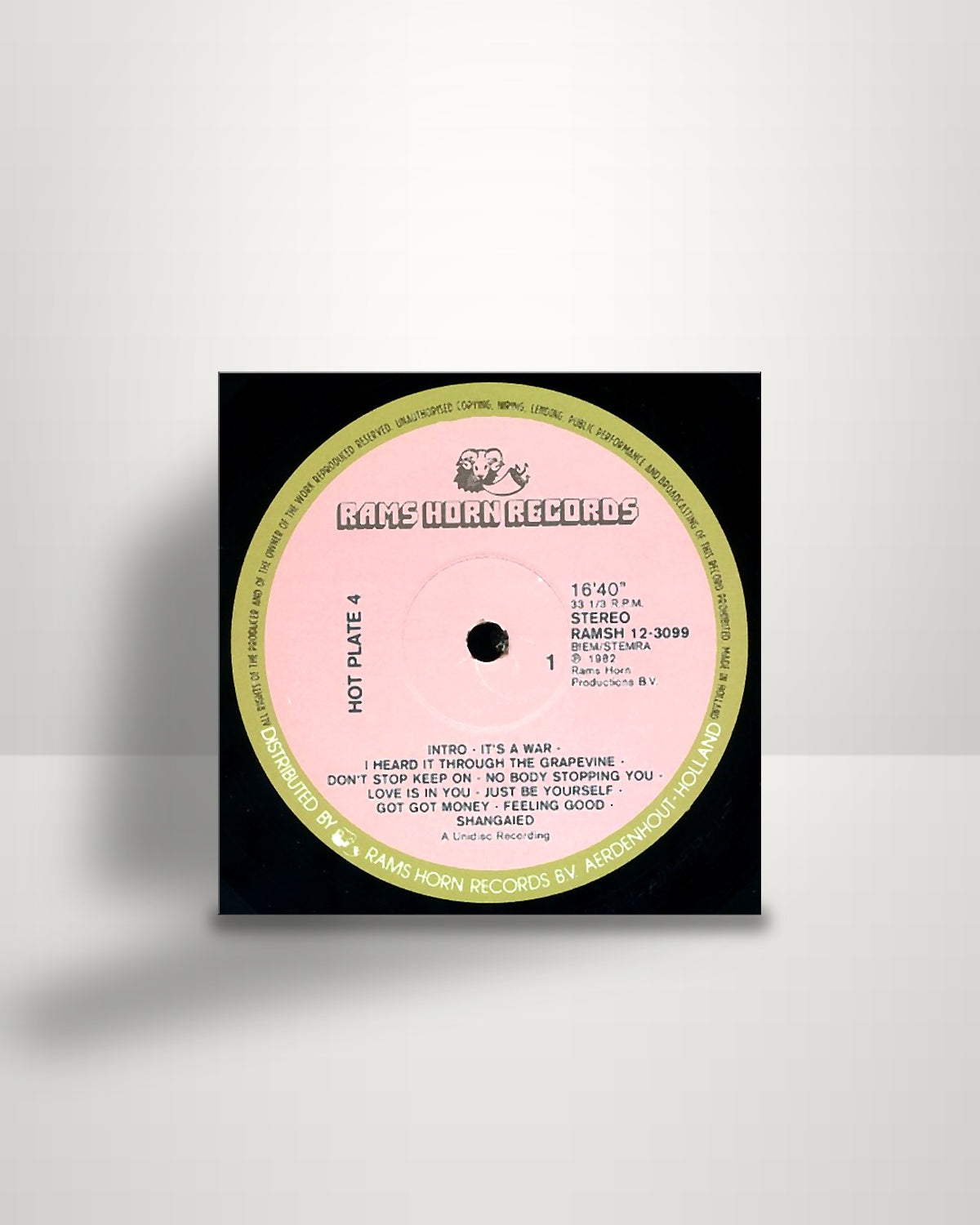 Various – Hot Plate 4 - 12" - Rams Horn Records NL 1982