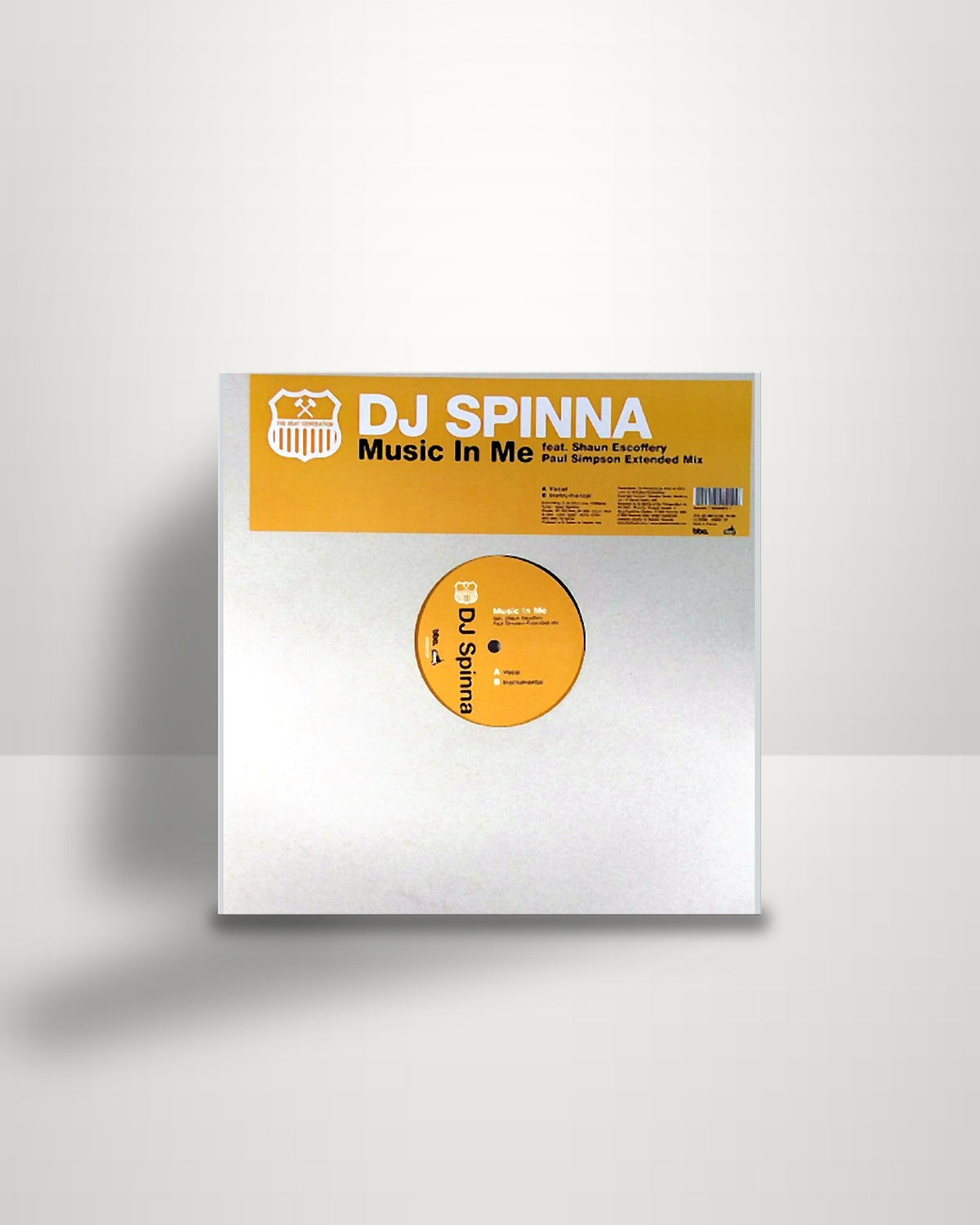 DJ Spinna – Music In Me (Paul Simpson Extended Mix) - 12" - Rapster Records FR 2003