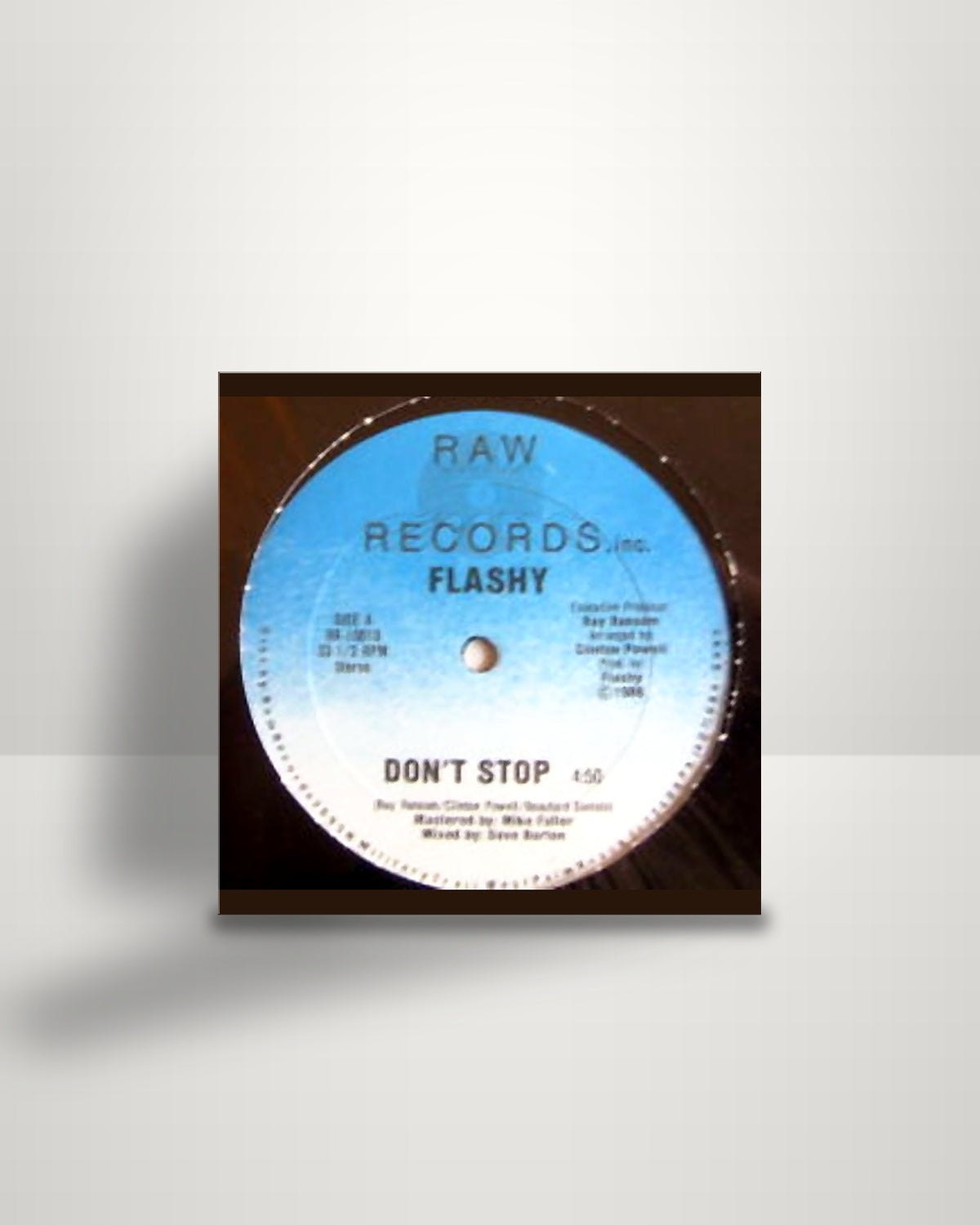 Flashy – Don't Stop - 12" - Raw Records US 1988