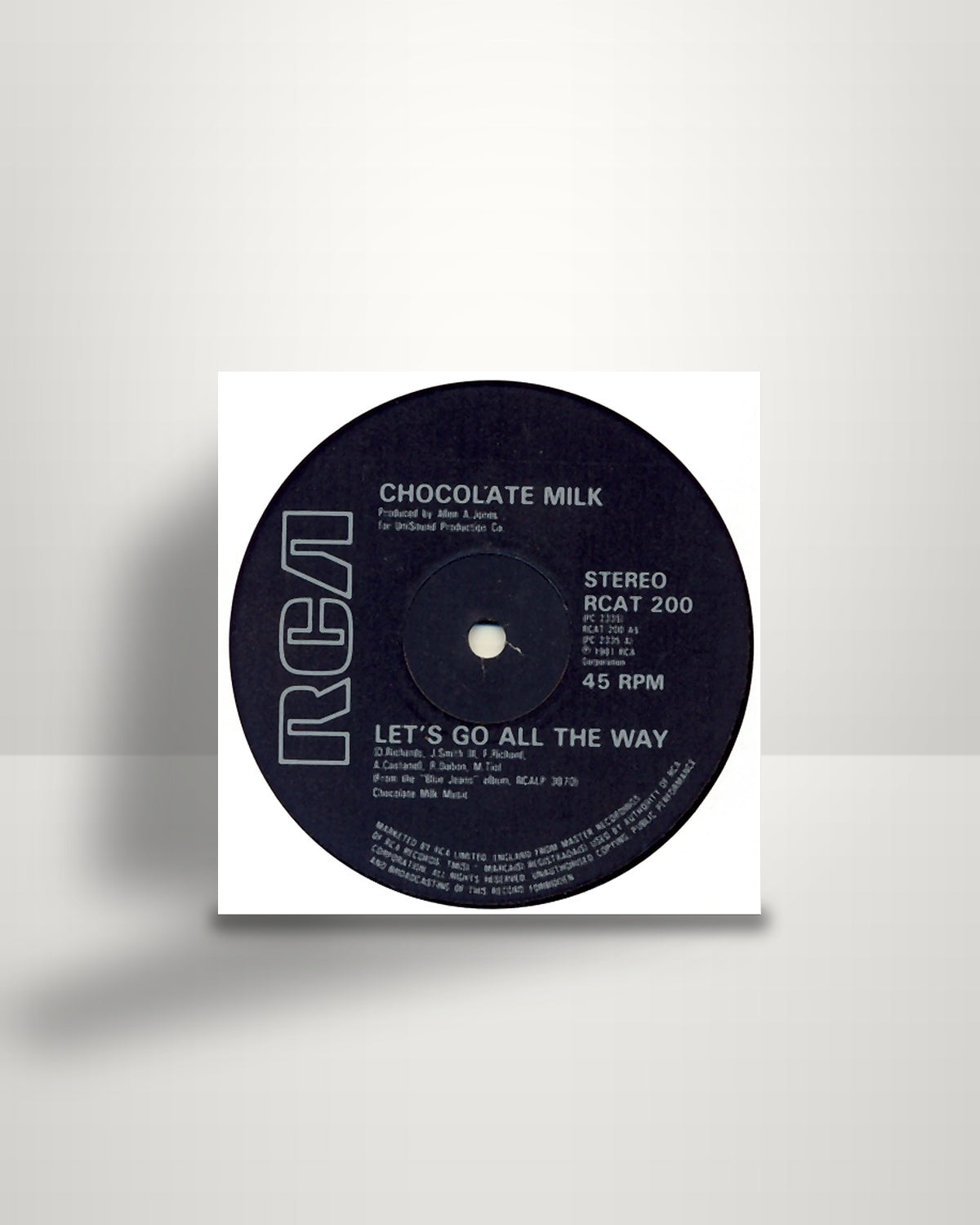 Chocolate Milk – Let's Go All The Way / Blue Jeans - 12" - RCA UK 1981