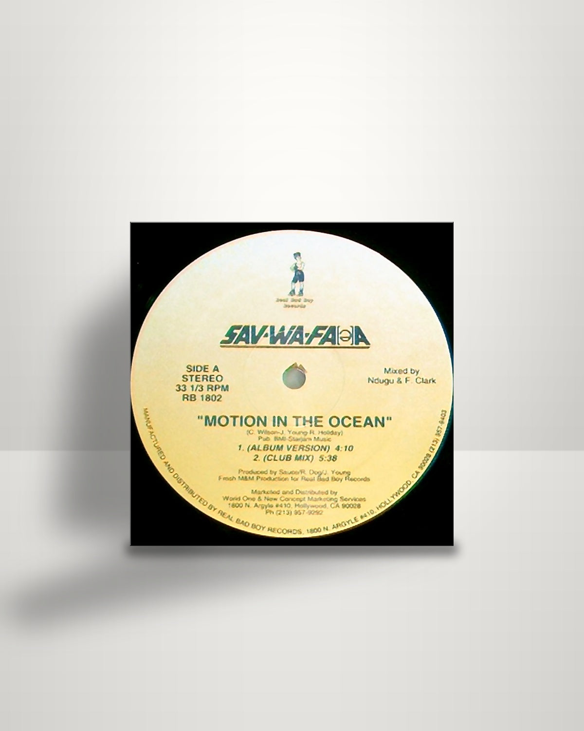 Sav-wa-fa(e)r – Motion In The Ocean - 12" - Real Bad Boy Records US