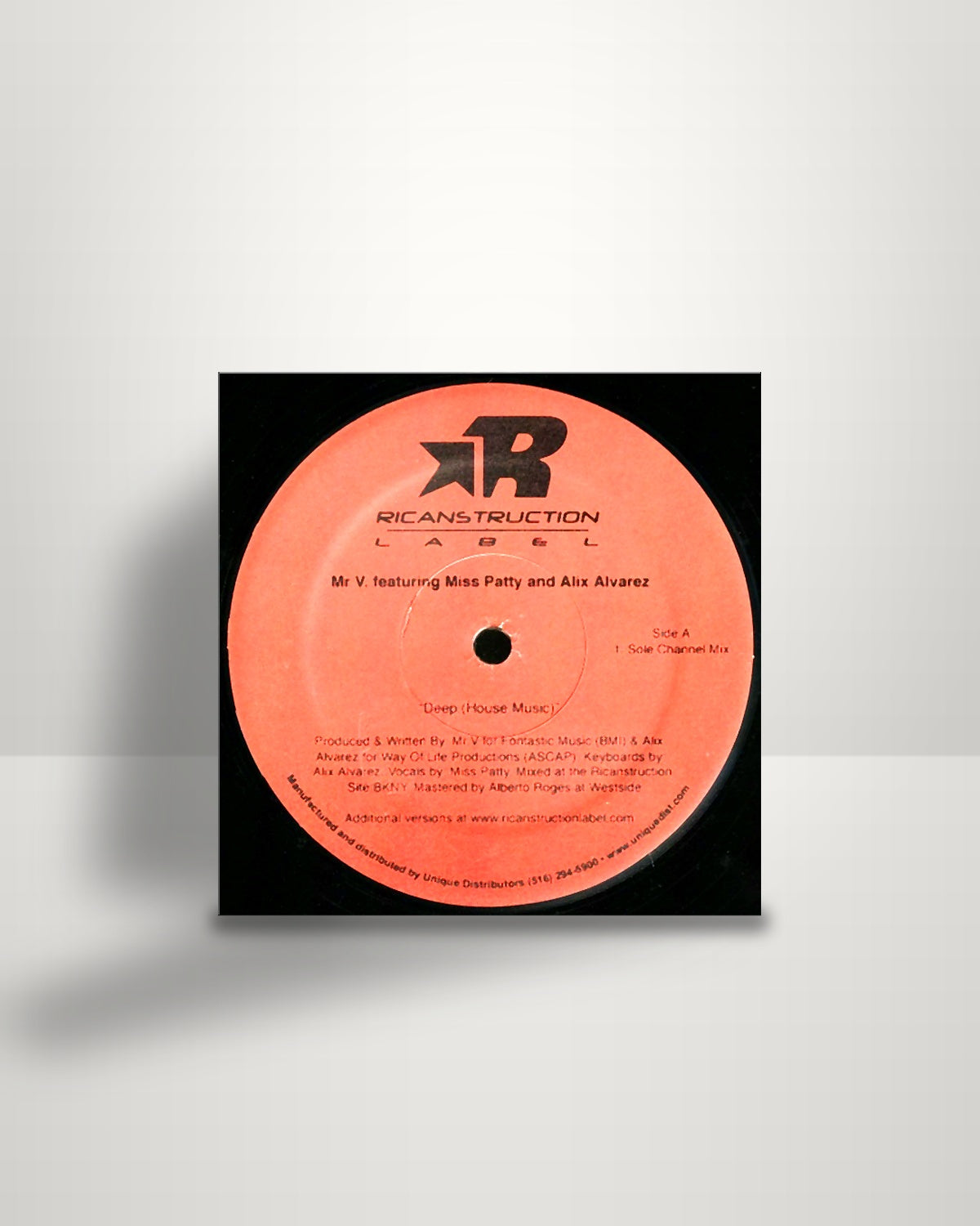 Mr. V Featuring Miss Patty And Alix Alvarez – Deep (House Music) - 12" - Ricanstruction Label US 2004