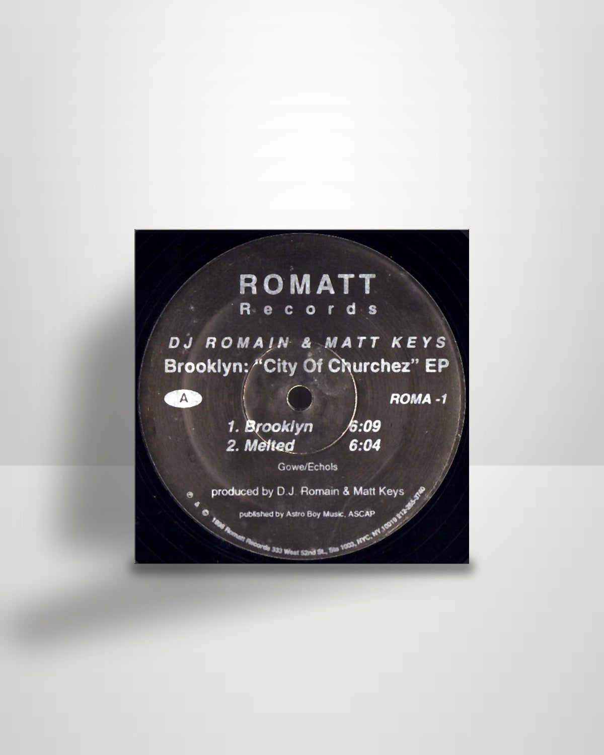 DJ Romain & Matt Keys – Brooklyn: "City Of Churchez" EP - 12" - Romatt Records US 1996
