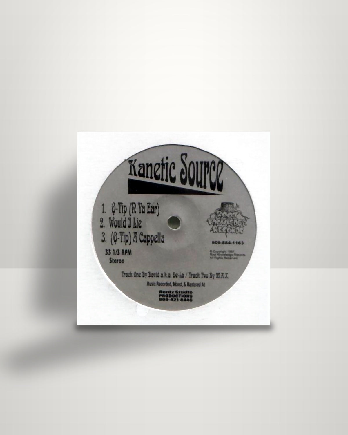 Kanetic Source – Q-Tip (N Ya Ear) / Would I Lie - 12" - Root Knowledge Records US 1997