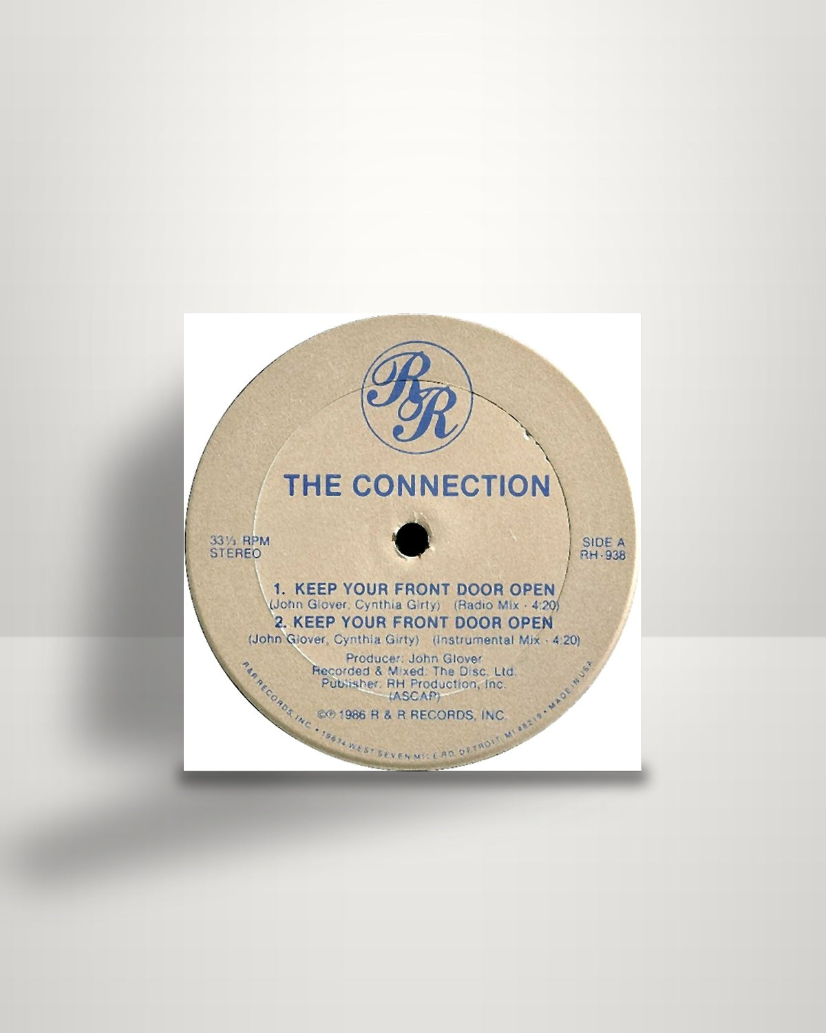 The Connection – Keep Your Front Door Open - 12" - RR US 1986
