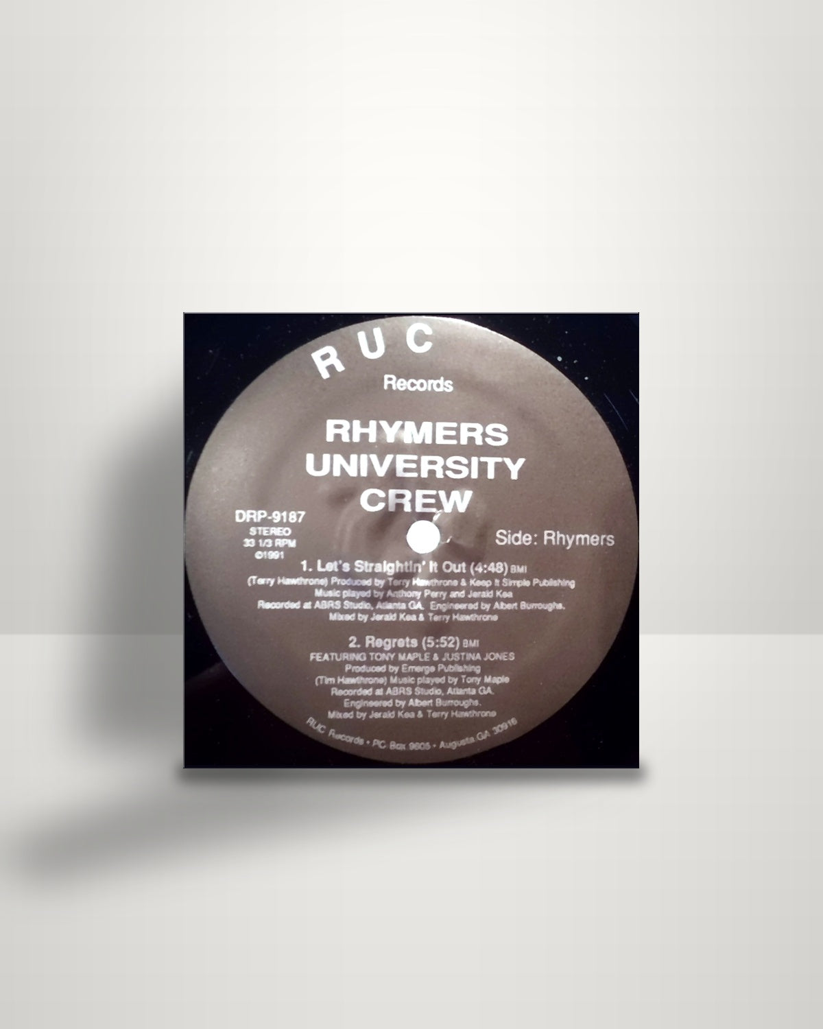 Rhymers University Crew – Rhymers University Crew - 12" - RUC Records US 1991