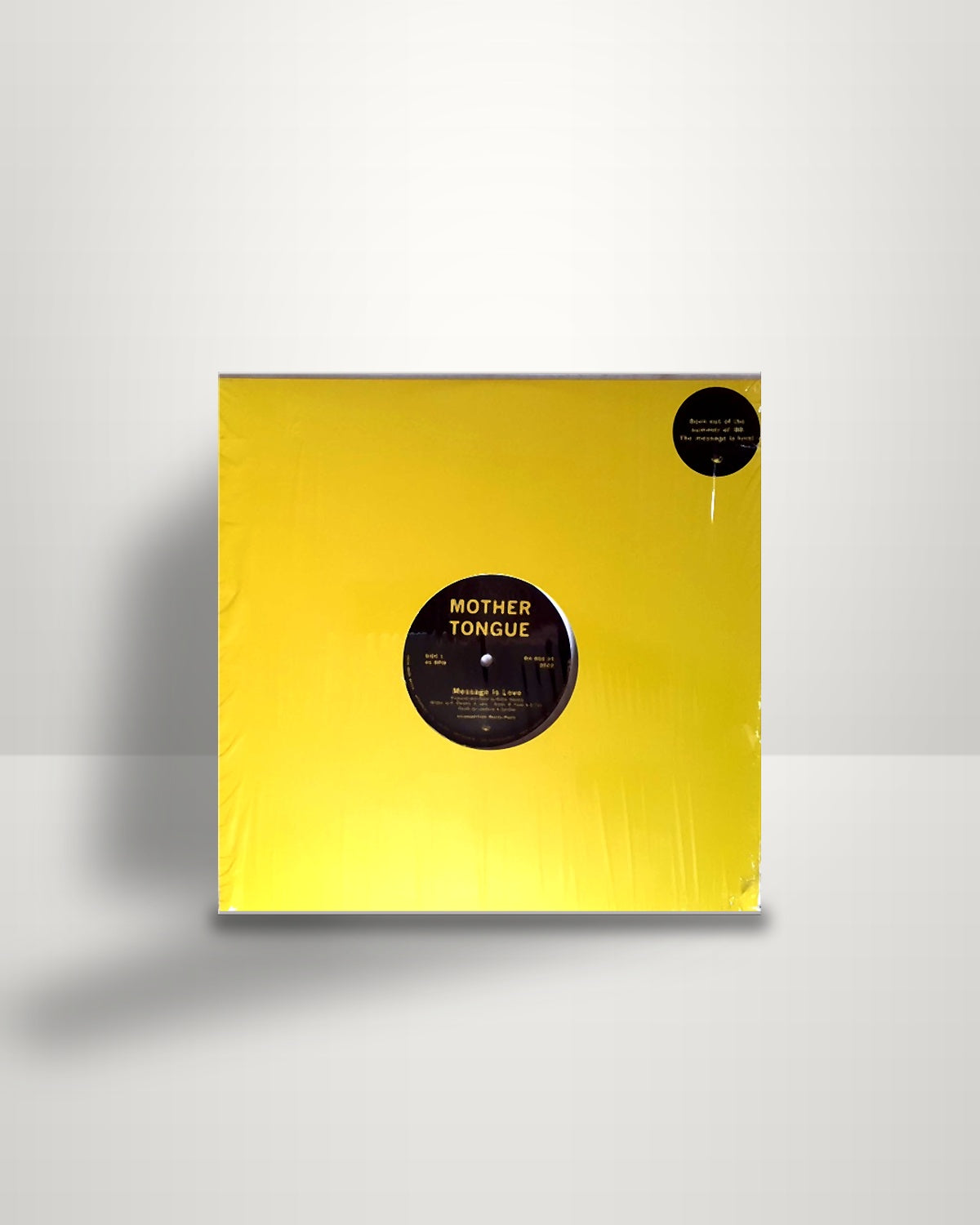 Mother Tongue – The Message Is Love - 12" - Rush Hour NL 2022