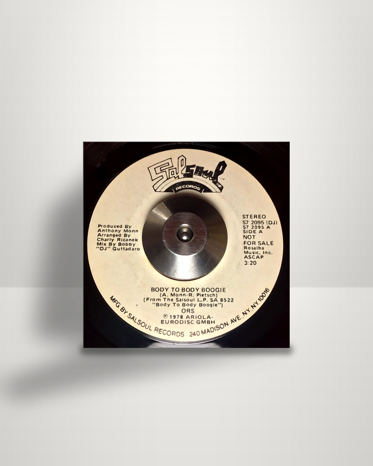 O.R.S. (Orlando Riva Sound) – Body To Body Boogie - 7" - Salsoul Records US 1978