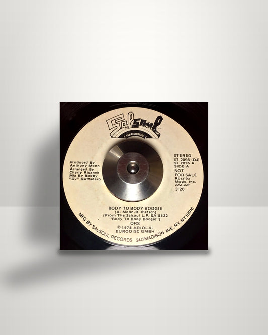 O.R.S. (Orlando Riva Sound) – Body To Body Boogie - 7" - Salsoul Records US 1978