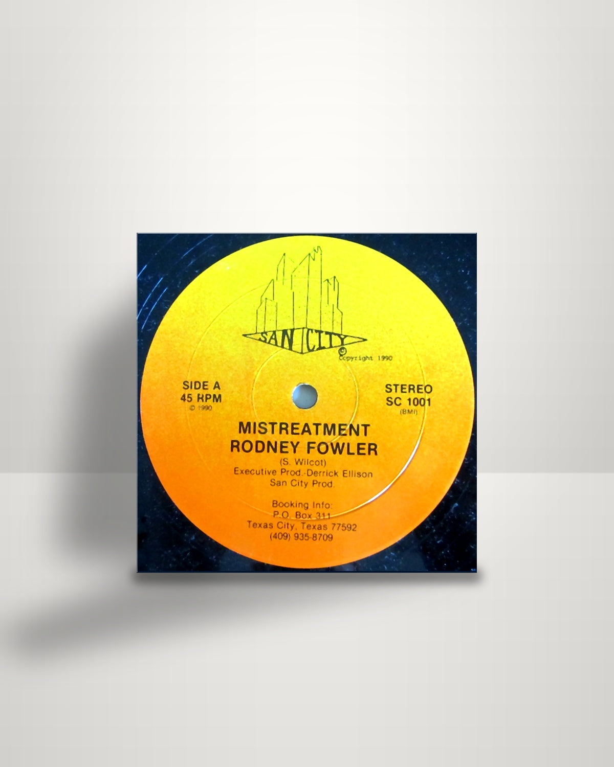 Rodney Fowler – Mistreatment / Chills - 12" - San City US 1990