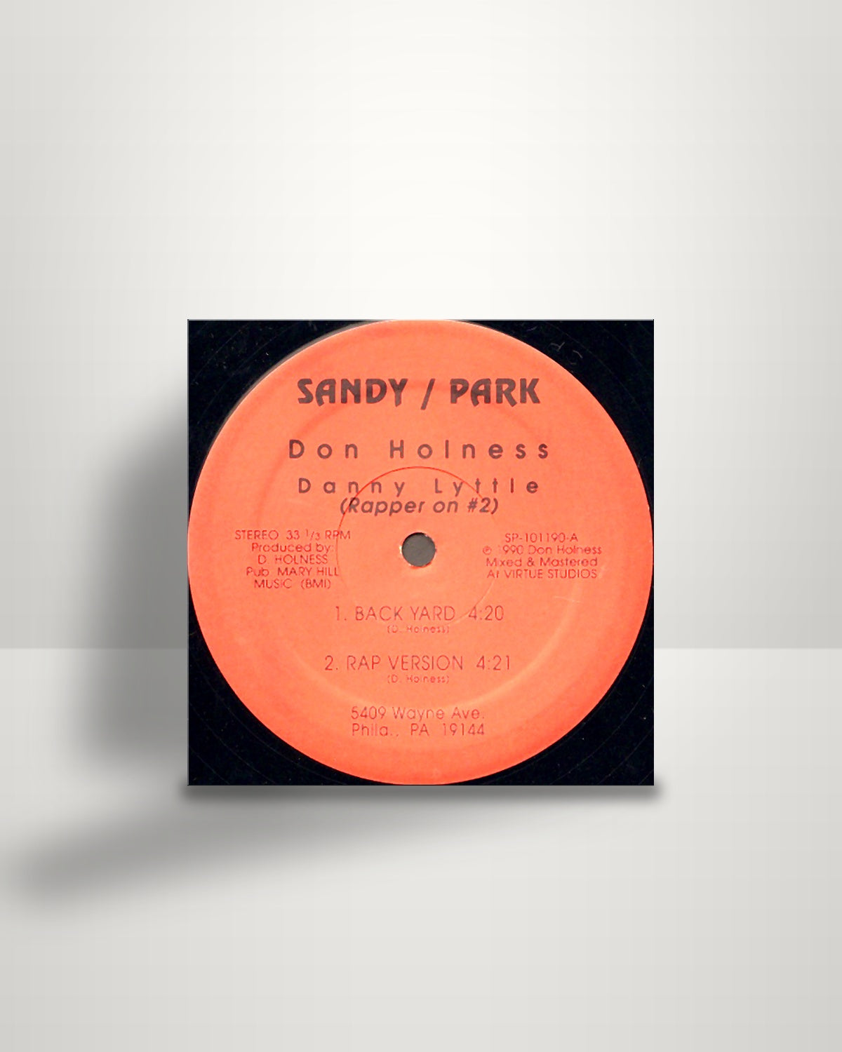 Don Holness – Back Yard - 12" - Sandy / Park US 1990