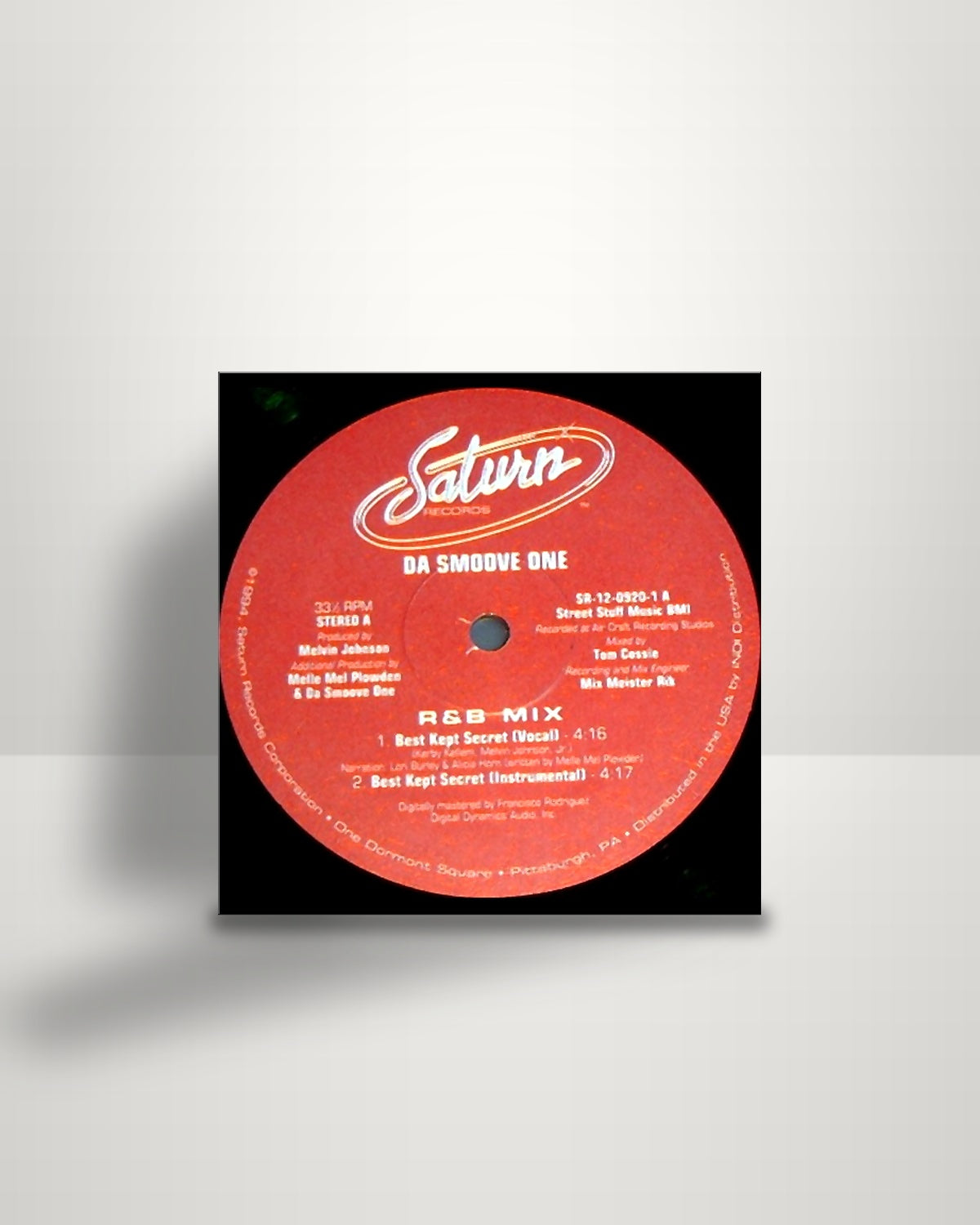Da Smoove One – Best Kept Secret - 12" - Saturn Records US 1994