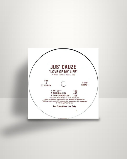 Jus' Cauze – Love Of My Life - 12" - Savage Records US 1992