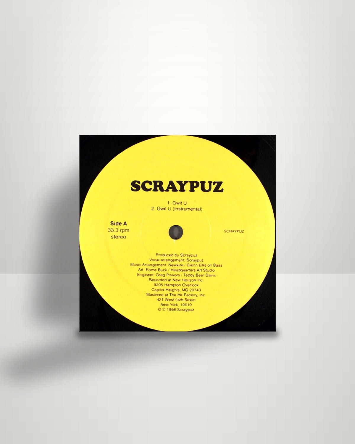 Scraypuz – Gwit U - 12" - Scraypuz US 1998