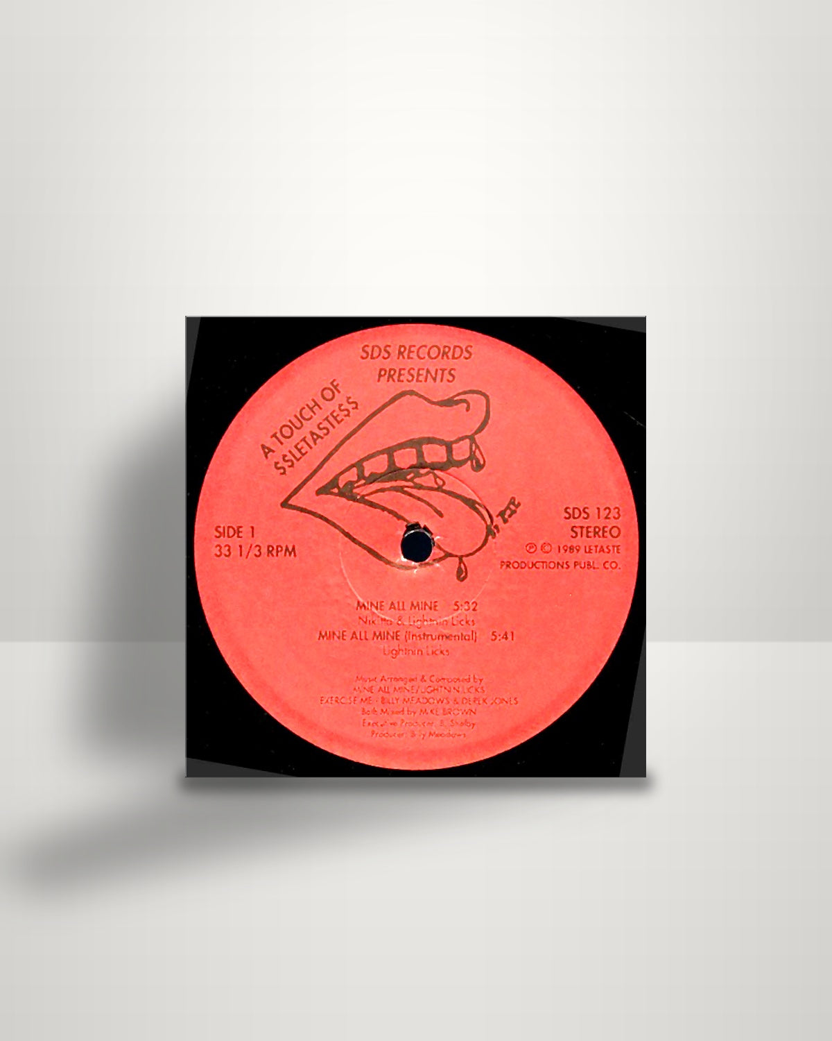 A Touch Of Letaste – Mine All Mine - 12" - SDS Records US 1989