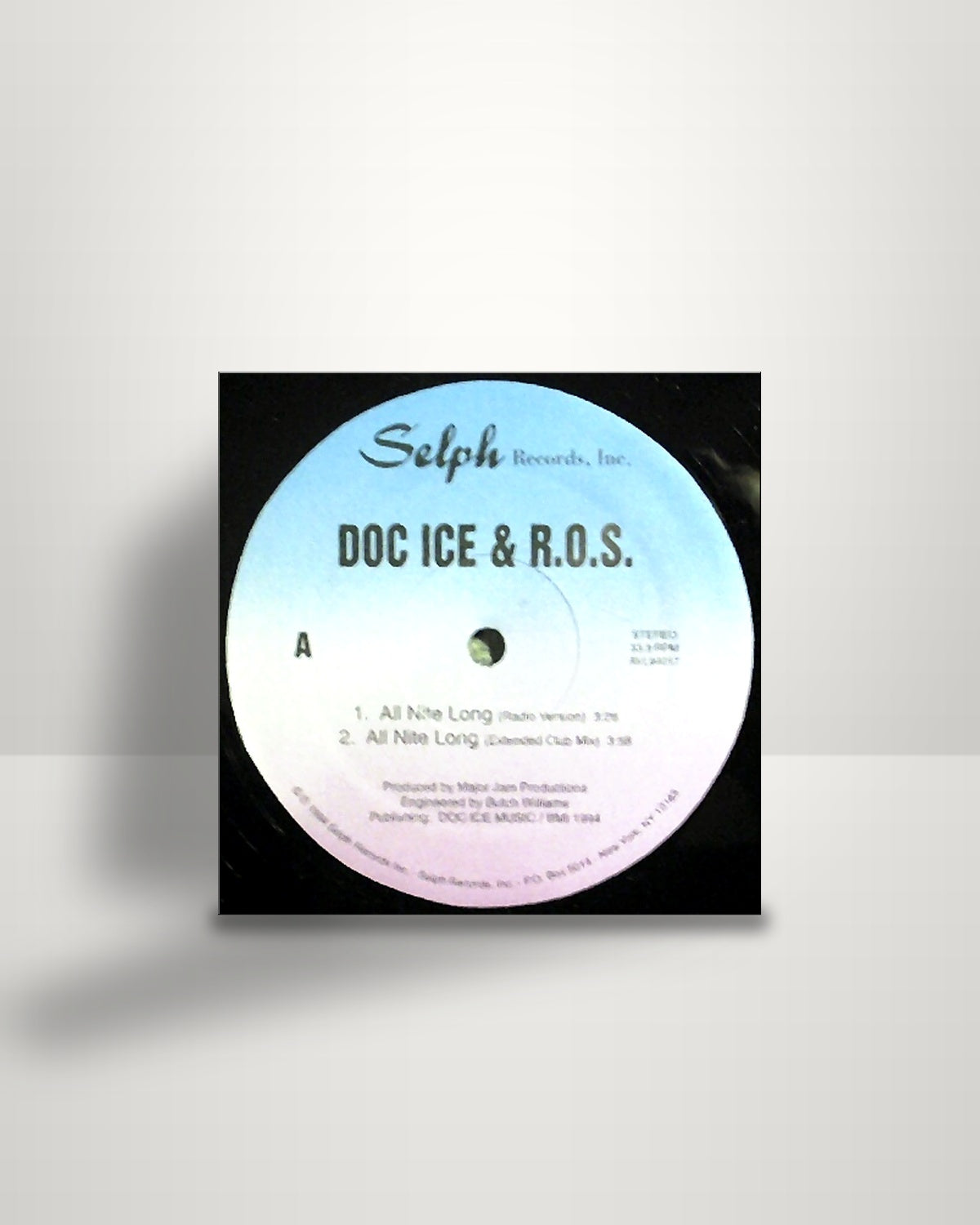 Doctor Ice & R.O.S. – All Nite Long - 12" - Selph Records, Inc. US 1994