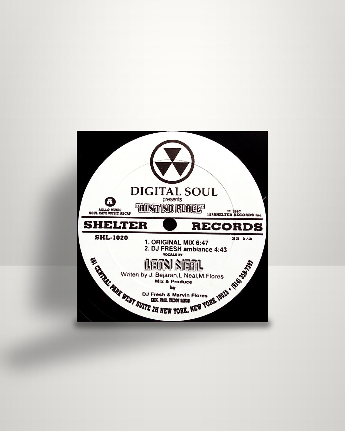 Digital Soul – Ain't No Place - 12" - Shelter Records US 1997