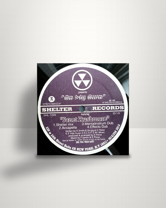 Janet Rushmore – On My Own - 12" - Shelter Records US 1999