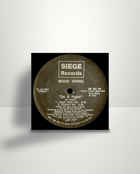 Mood Swing – Do It Right - 12" - Siege Records US 1991