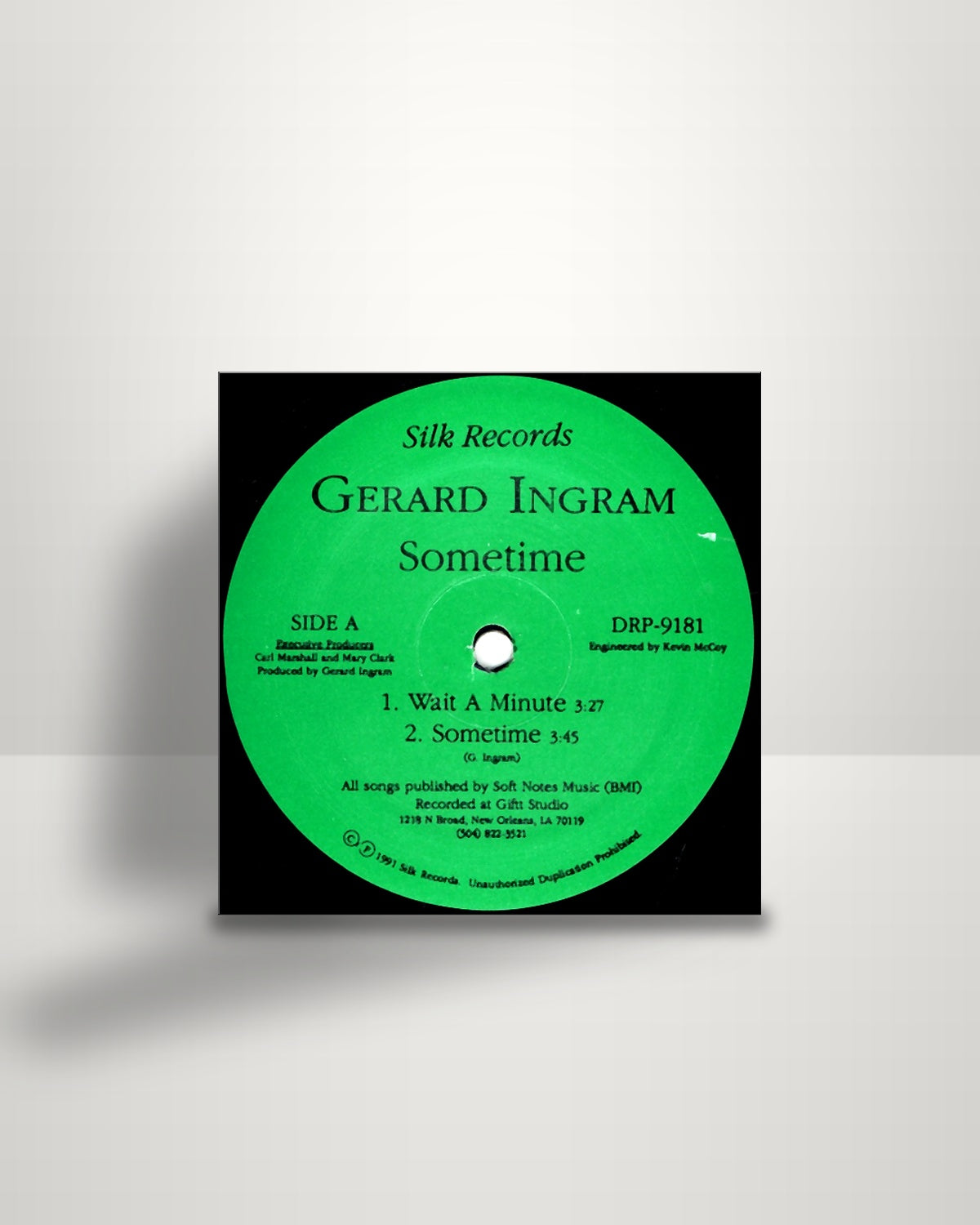 Gerard Ingram – Sometime - 12" - Silk Records US 1991