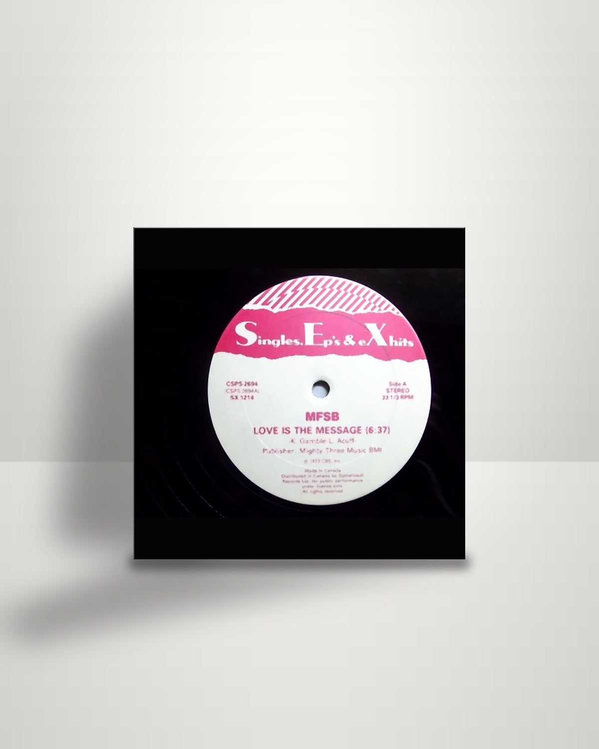 The MFSB / S.O.S. Band – Love Is The Message / Take Your Time (Do It Right) - 12" - Singles, Ep's & eXhits CA 1980