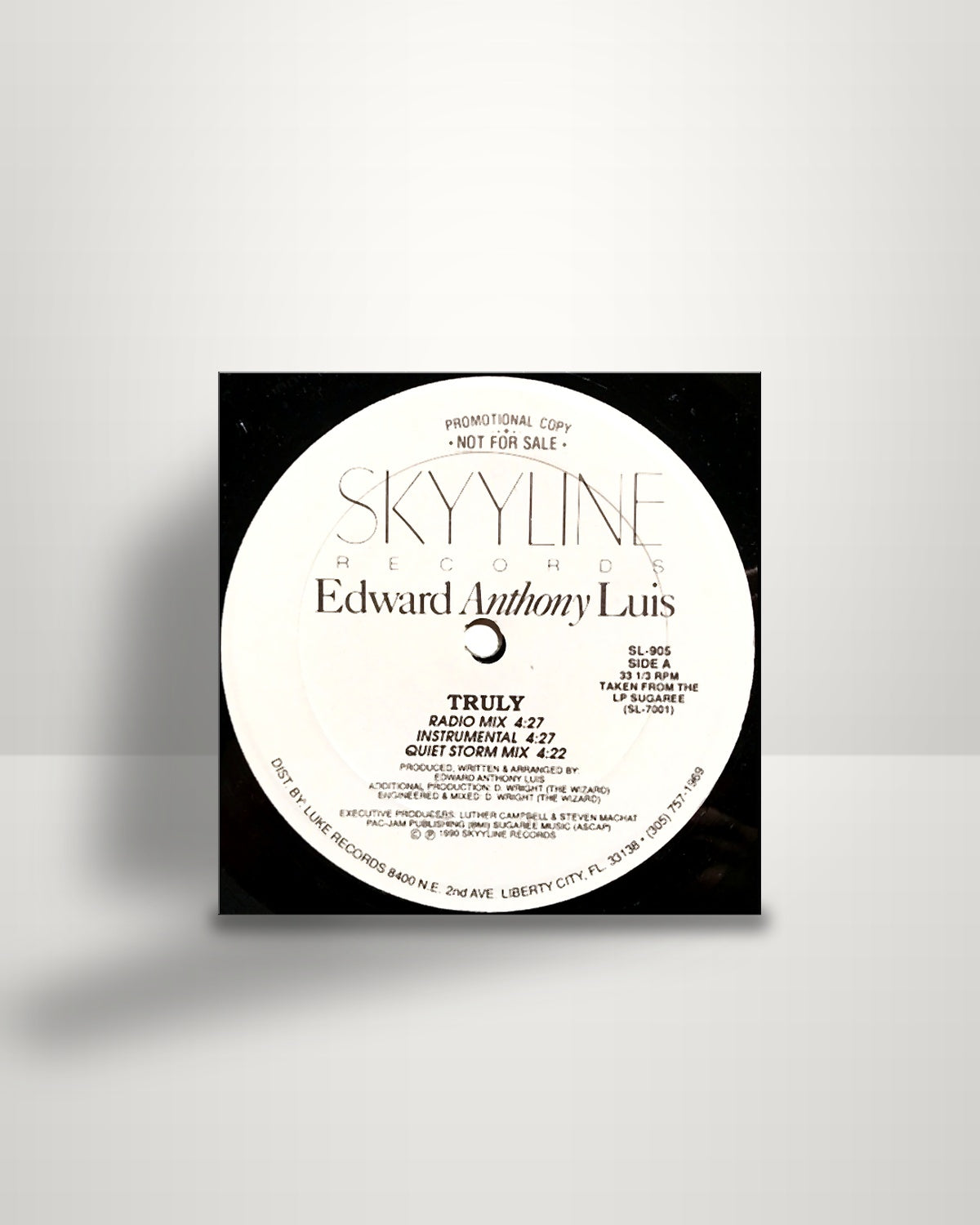 Edward Anthony Luis – Truly - 12" - Skyyline Records US 1990