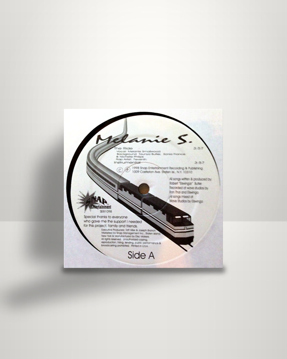 Melanie S. – The Ride - 12" - Snap Entertainment US 1998