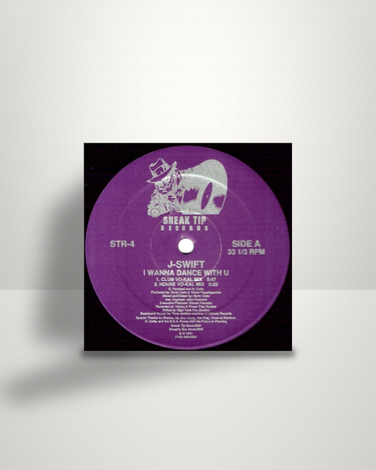 J-Swift – I Wanna Dance With U - 12" - Sneak Tip Records US 1991