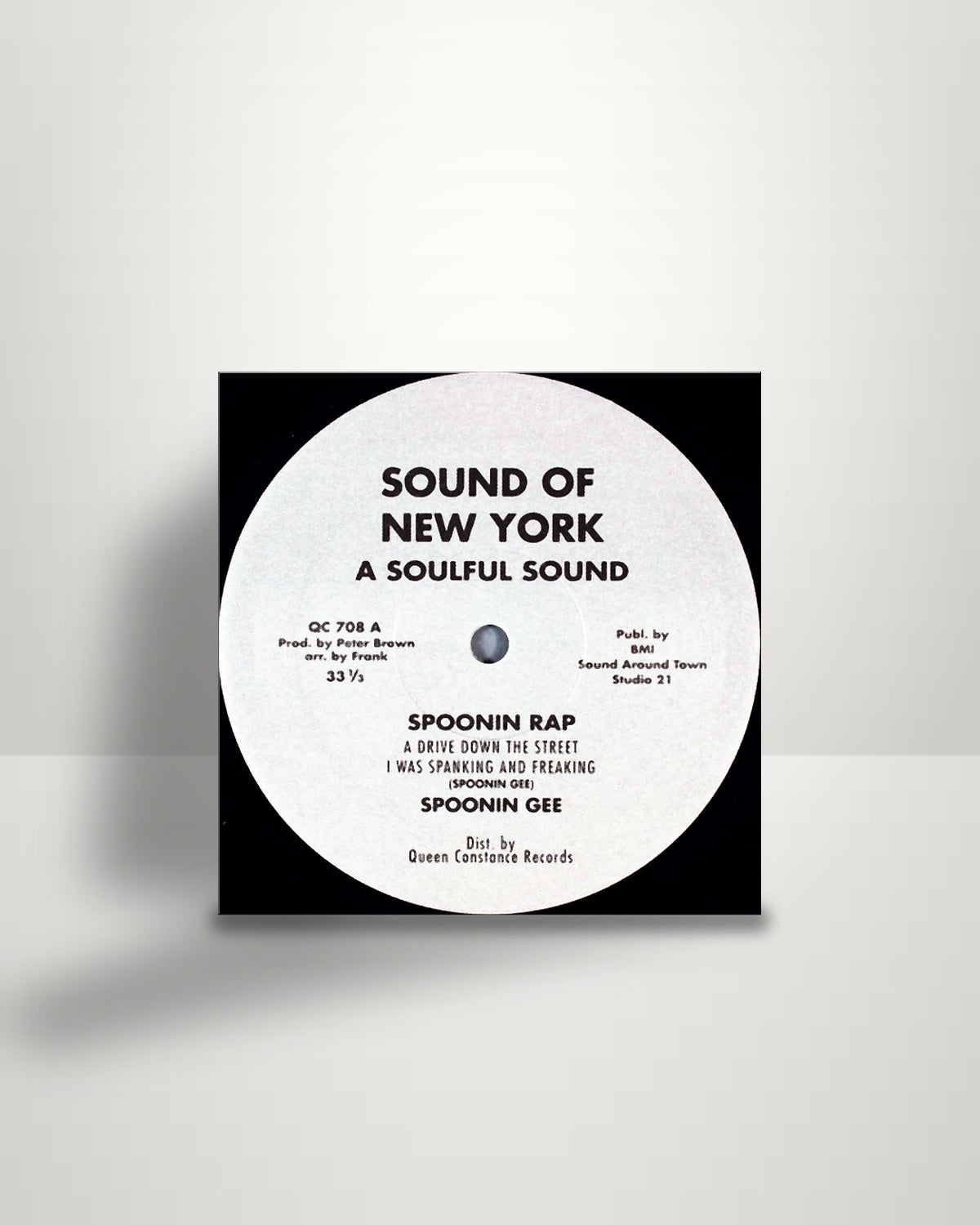 Spoonie Gee – Spoonin Rap - 12" - Sound Of New York, USA US 2002