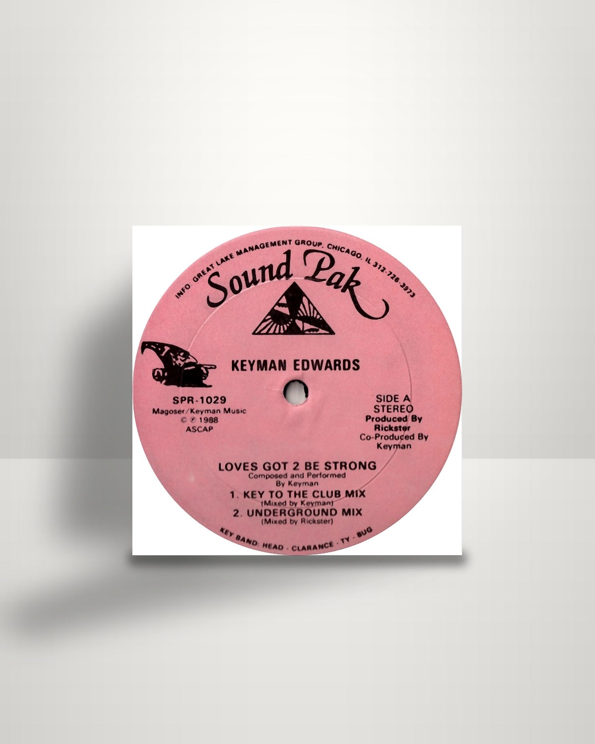 Keyman Edwards – Loves Got 2 Be Strong - 12" - Sound Pak US 1988