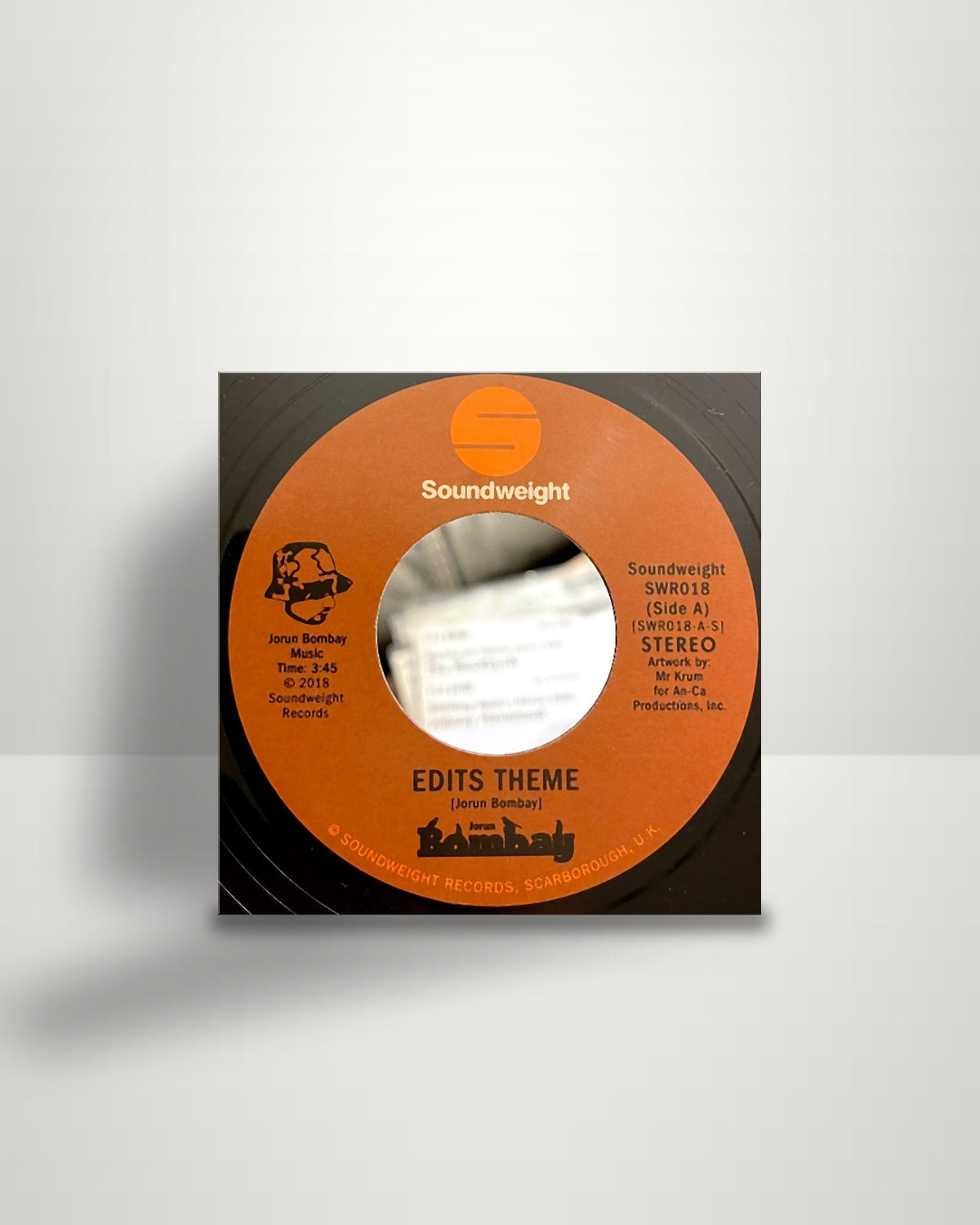Jorun Bombay – Edits Theme / Editing Gears - 7" - Soundweight Records UK 2018
