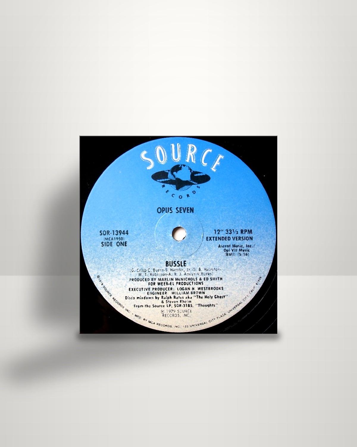 Opus Seven – Bussle - 12" - Source Records US 1979