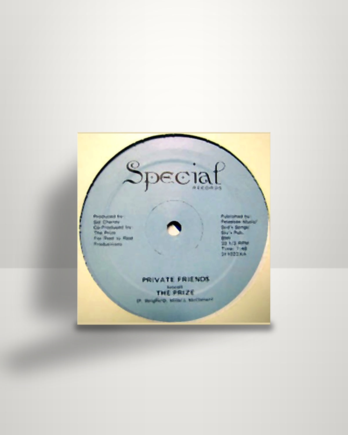 The Prize – Private Friends - 12" - Special Records US 1983