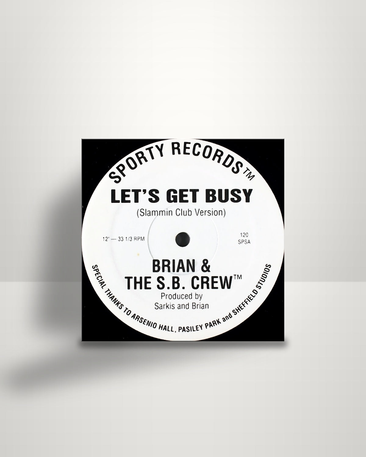 Brian & The S.B. Crew – Let's Get Busy - 12" - Sporty Records US