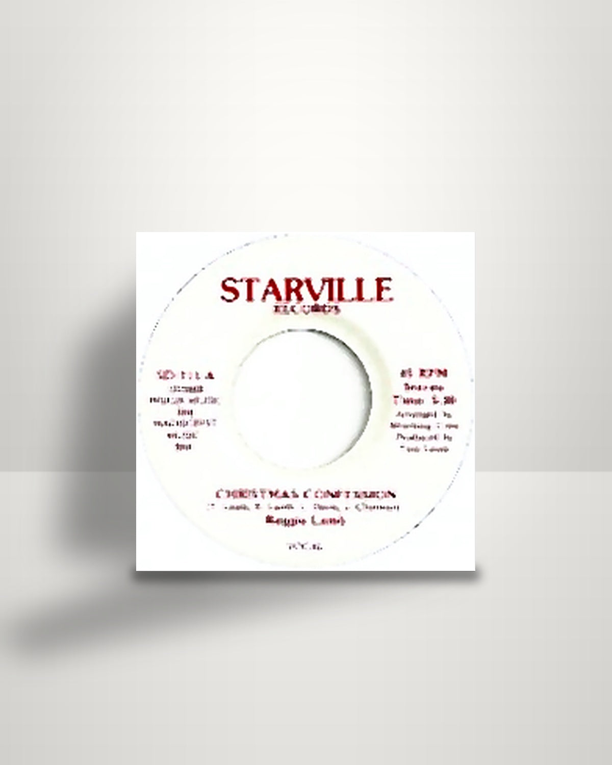 Reggie Lamb – Christmas Confession - 7" - Starville US
