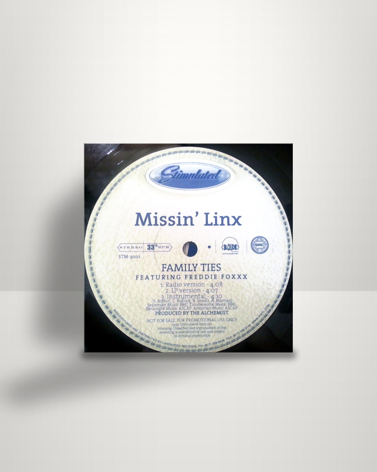 Missin' Linx – Family Ties - 12" - Stimulated Records US 1999