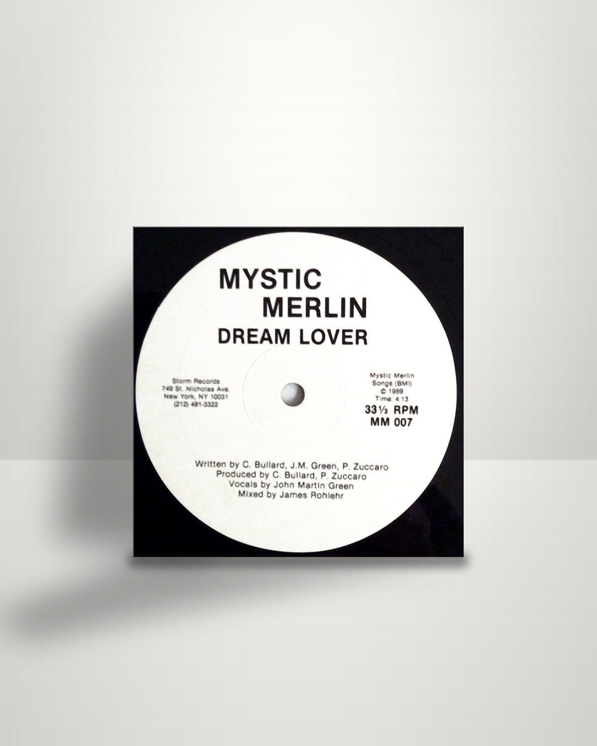 Mystic Merlin – Dream Lover - 12" - Storm Records US 1989