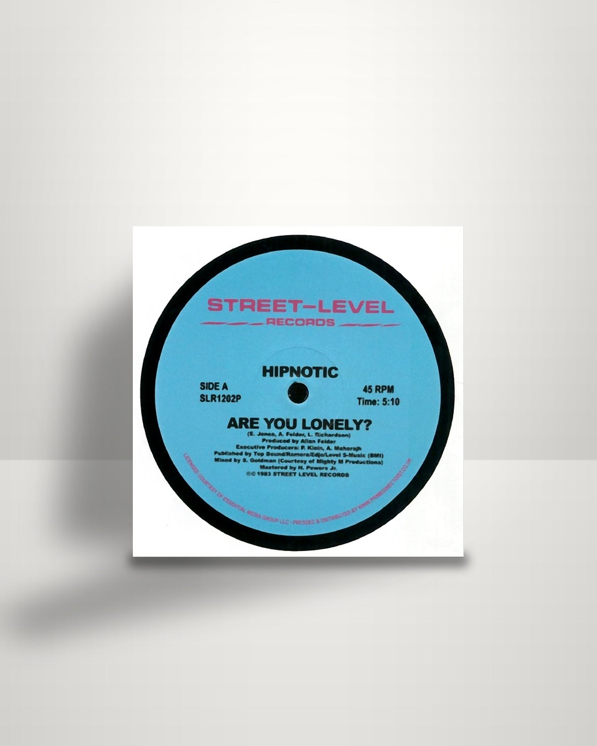 Hipnotic – Are You Lonely? - 12" - Street-Level Records UK 2019