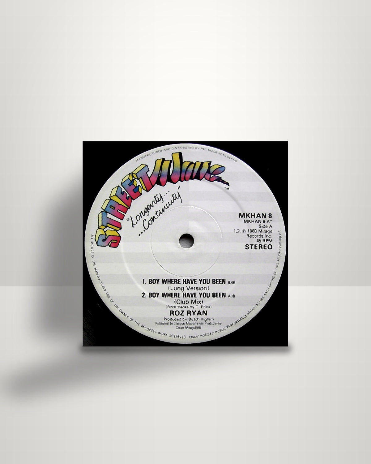 Roz Ryan – Boy Where Have You Been - 12" - Streetwave UK 1984