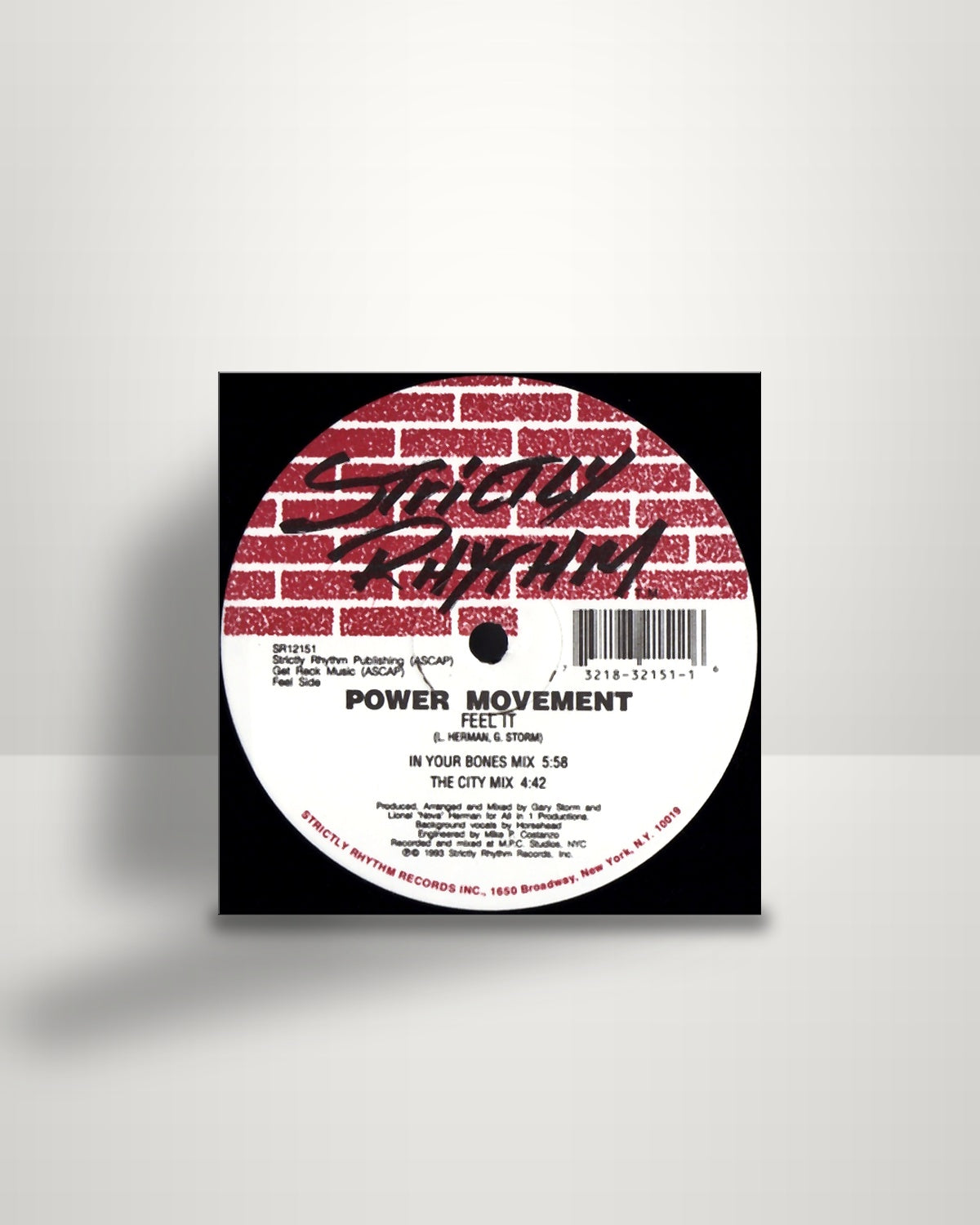 Power Movement – Feel It / Pull It Higher - 12" - Strictly Rhythm US 1993