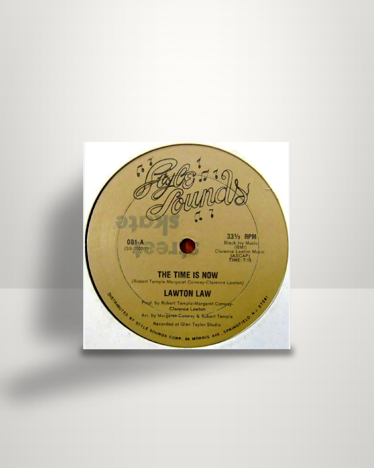 Lawton Law – The Time Is Now - 12" - Style Sounds US