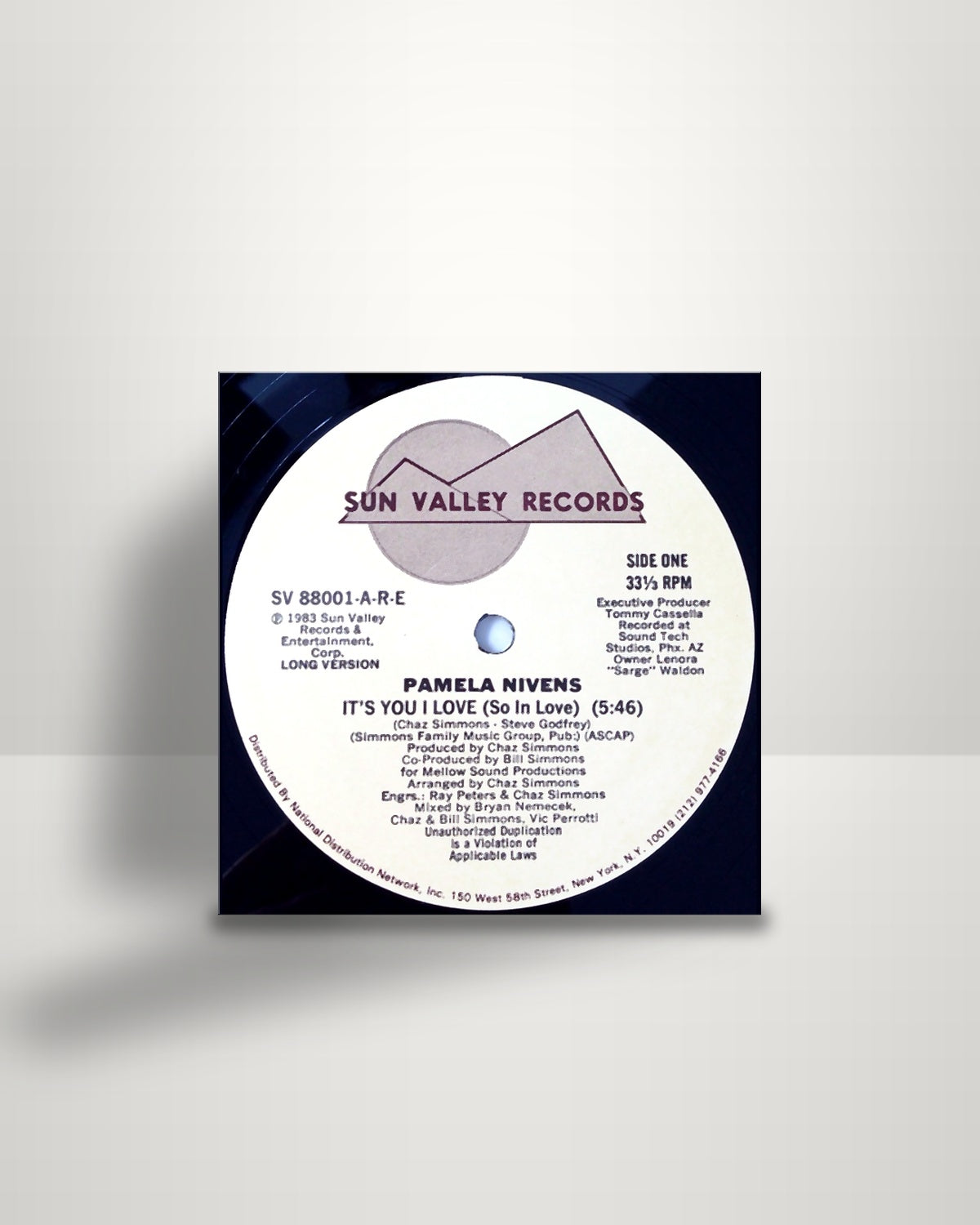 Pamela Nivens – It's You I Love (So In Love) - 12" - Sun Valley Records US 1983