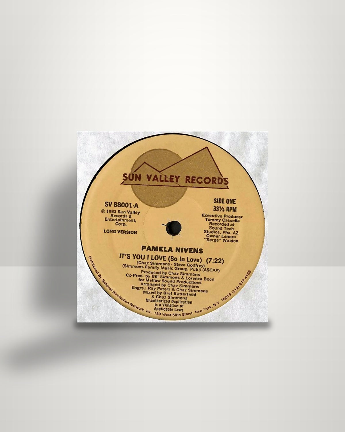 Pamela Nivens – It's You I Love (So In Love) - 12" - Sun Valley Records US 1983