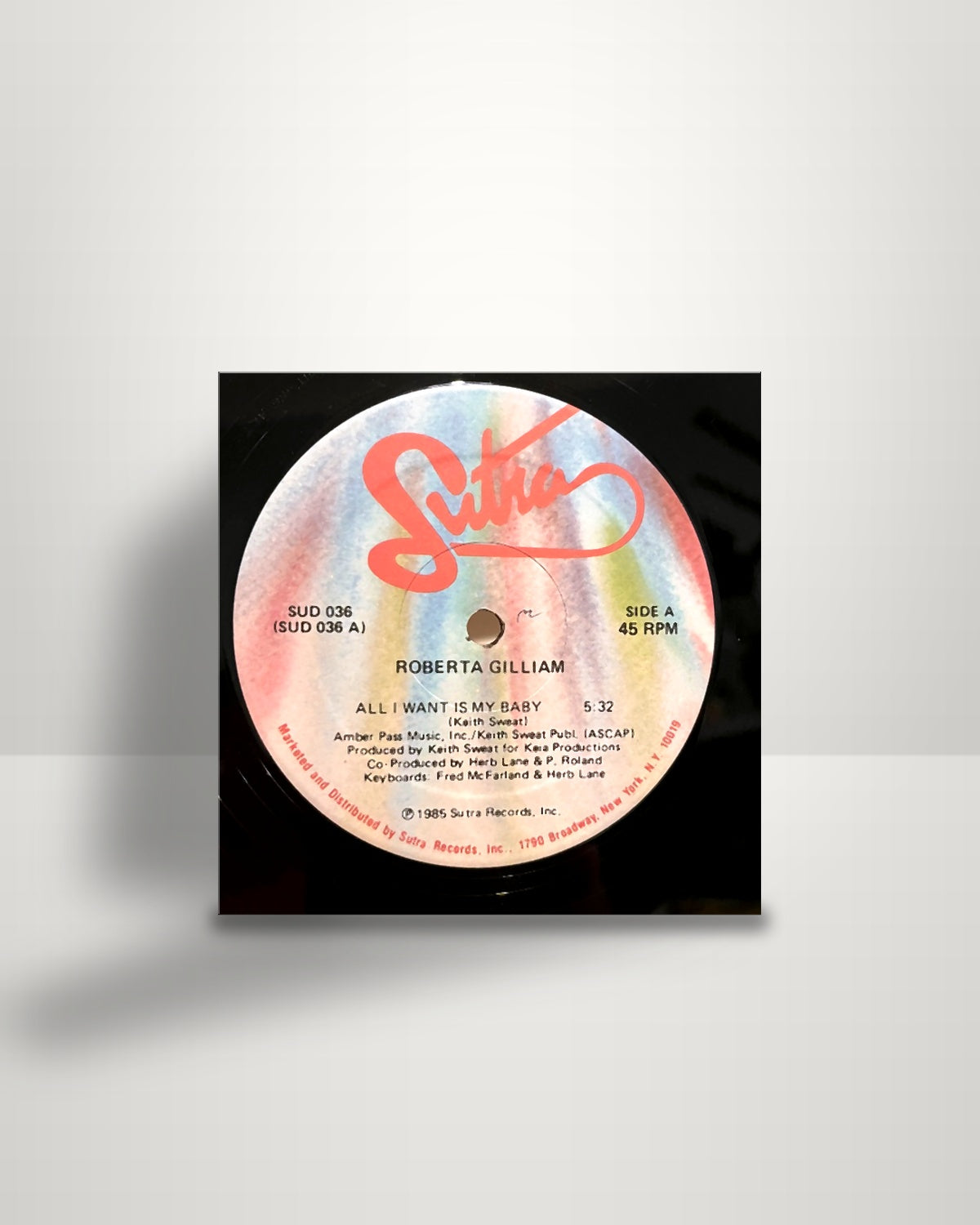 Roberta Gilliam – All I Want Is My Baby - 12" - Sutra Records US 1985